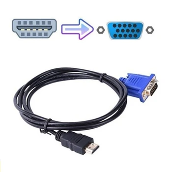 1 buc 1/10M Cablu HDMI HDMI La VGA 1080P HD Cu Audio Cablu Adaptor HDMI LA VGA Cablu Optic Cablu Picătură de Transport maritim 2642
