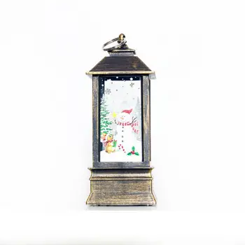 1 BUC de Crăciun de Imprimare Suport Lumanare Lumina de Sezon Desktop Ornamente de Crăciun Lampa Decor Acasă Meserii 8138