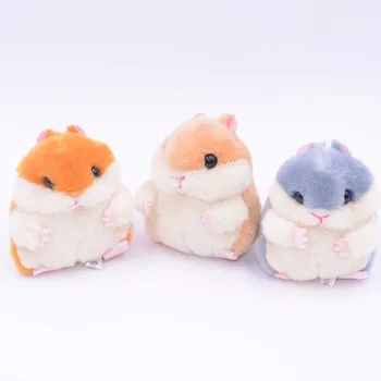 10BUC 10cm Hamster Copilul Decor Simpatic Sac de Pluș Mini Pandantiv Breloc Papusa Inel Toy 2325