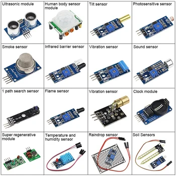 16 în 1 Module Kit Senzor Proiect Super Kituri Starter pentru Arduino UNO R3 Mega2560 Mega328 Nano Raspberry Pi 2 3 123055