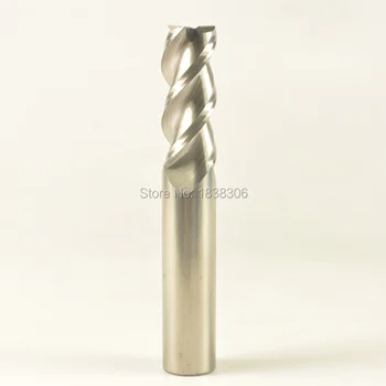 1buc Drept coadă D12-75-3T 3 Caneluri micro tungsten din oțel 55HRC Aluminiu end mill-cutter Pentru Frezat CNC 13722