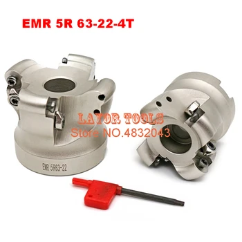 1buc EMR 5R 63-22-4T fata mill freză cnc de frezat scule pentru plăcuțe rotunde tip R5 RPMW1003 5411