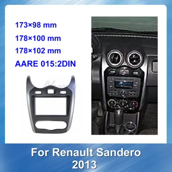 2 Din Radio Auto Fascia pentru RENAULT SANDERO 2013 Masina retehnologizare DVD cadru de Bord Panoul de Auto Stereo Placa de Cadru Car Audio Cadru 5868