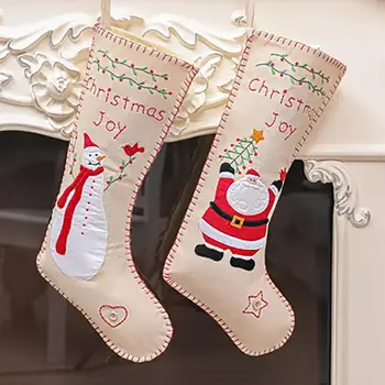 2021 Anul Nou Crăciun Sac Cadou De Crăciun Candy Bag Decoratiuni De Craciun Pentru Casa Ciorap Pomul De Crăciun Decor #6 898
