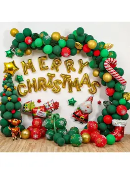203pcs/set Crăciun Fericit Baloane Moș Crăciun Elan Copac Stele Latex Balon de Folie de Anul Nou Crăciun Petrecere Decoratiuni 7051