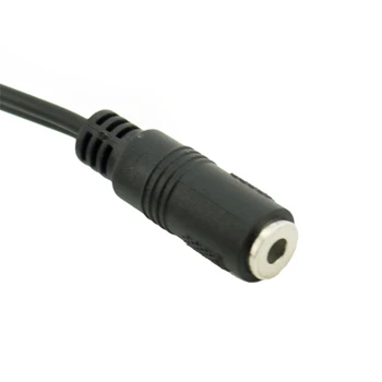 3.5 mm Mini 1/8 inch TRS Stereo de sex Feminin Jack pentru Dual 1/4 6,35 mm Male Plug Mono TS Unghi Drept Adaptor Audio Y Splitter Cablu 12185
