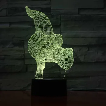3D Touch Comutator Luminaria LED Lumina de Noapte de Masă Lămpi de Birou cu 7 Culori Schimbare Lampadare Creative Decor Acasă de Iluminat Nocturna 8628