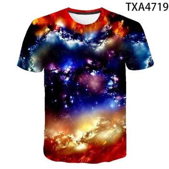 3D Tricou Galaxy Norii Colorate T-shirt Barbati Femei Copii Nor Rece Tricou Imprimat Cerul Înstelat Topuri Tricouri Baiat Fata Îmbrăcăminte 150541