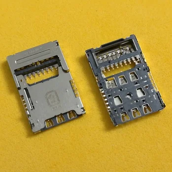 50pcs/lot Nou Original SIM Card Reader Pentru LG k10 V10 H968 H900 H901 VS990 Soclu Suport Slot conector 1823