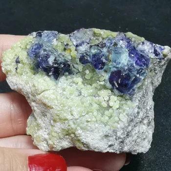 82.8 gNatural rare violet fluorit minerale-specimen de VINDECARE CUARȚ de CRISTAL BIJUTERIE 997