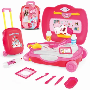 9 Stiluri de Copii Pretinde Juca portbagaj cutie Frumusete Moda Jucărie pentru Copii Face Caz de bucătărie Jucarii Set supermarket jucarie Doctor Set Kit 4559