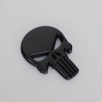 Auto Styling The Punisher 3D Craniu de Metal Autocolant Emblema Corpului Insigna Accesorii Pentru Nissan qashqai, tiida almera primera juke 32544