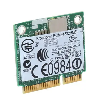 BCM94322HM8L BCM94322 Dual Band 802.11 a/b/g/n DW1510 Mini PCIE placa WiFi Adaptor 83XB 1869