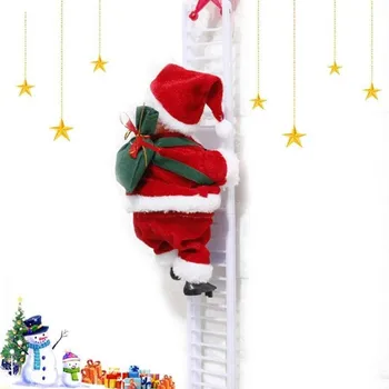 Crăciun Amuzant Moș Crăciun Electric Urca Scara Agățat de Crăciun Ornamente Decor, Cadouri Nou Party Kids Decor Copac Ye C2W5 1875