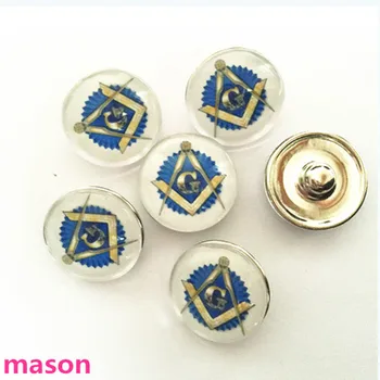 Fierbinte 18mm aliaj rotund mason butonul pentru fata DIY brățară colier inel fratie divin găsirea 10buc/lot,ONC034 2455