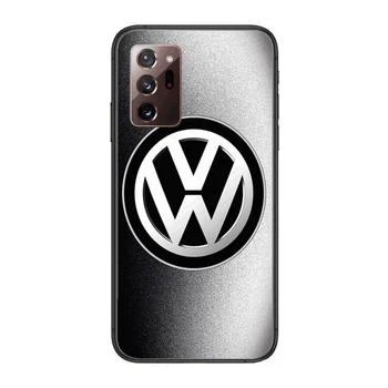 HD V-Volkswagen de Moda de Lux Telefon Caz capacul coca Pentru SamSung note20 10 9 8 4 pro plus negru prim moale bara de protectie Transparent 116323