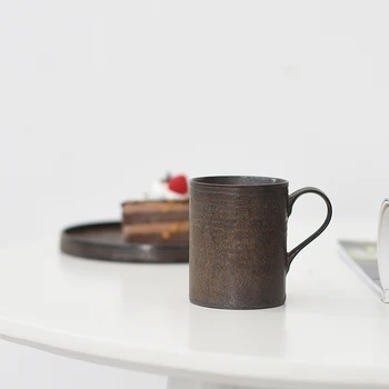 Japoneze Retro Ceramice Cești De Cafea Si Farfurie Set Handmade Art Latte Ceașcă De Ceai Petrecere Acasă Drinkwae 31461