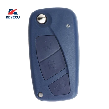 KEYECU Înlocuire Telecomanda Auto breloc 3 Butonul de 433MHz PCF7946 pentru Fiat Punto Stilo Ducato Panda Central, Albastru 34910