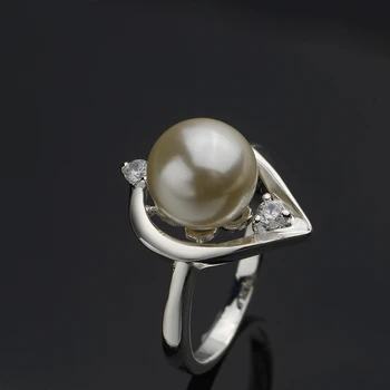 Livrare gratuita moda bijuterii de argint sterlină bijuterii perla femei inel argint perla inel simplu, din argint accesorii 1947