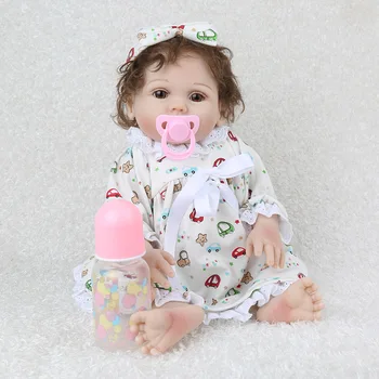 Mini nou-născut silicon papusa Realist renăscut Copii Playmate 45cm realiste păpuși pentru fete bebe in viata renăscut băiat jucărie cadou 36235