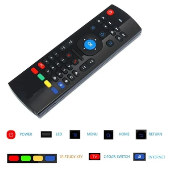 MX3 Wireless Keyboard Controller 2.4 G Telecomanda Air Mouse-ul pentru TV Box X96 Inteligent Android 7.1 X96 Mini S905W Tx3 Tvbox 5622