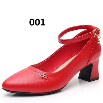 Noi Temperament Elegant De Sus Piele De Vacă Din Piele Nubuc Pantofi De Femeie Tocuri Ascuțite Toe Rosii Pantofi De Nunta Munca Femei Pantofi De Dans 27633