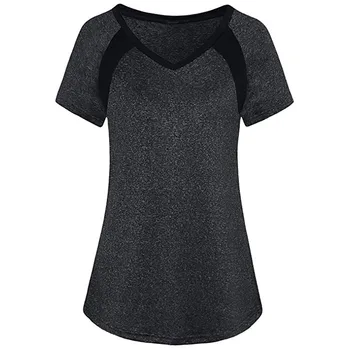 Nou Design pentru Femei de Moda Casual, cu Maneci Scurte Rece Dri de Antrenament T-Shirt Top Tunica Cadou pentru femei 163163
