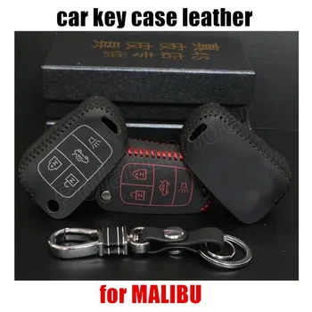 Numai Rosu se potrivesc pentru CHEVROLET MALIBU cheia de la mașină caz Autentic de calitate din piele cusut manual cheie de masina capac DIY styling auto de vânzare cele mai bune 781