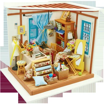 Opt Tipuri de BRICOLAJ in Miniatura cu efect de Seră Casa Papusa Model seturile de Construcție Păpuși Jucării Creative Hobby Cadou pentru Copii, pentru Adulți 35981