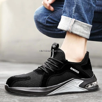 Pantofi Ușoare De Siguranță Cizme De Lucru Pantofi Pentru Bărbați Adidași Pantofi Respirabil Bombeu Metalic Botos Anti-Zdrobitor De Boot De Protecție 2398