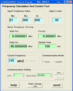 Pentru AD9850 modulul DDS generator de semnal tv LCD PC-ul de control de frecvență funcția de matura AD9851 2704