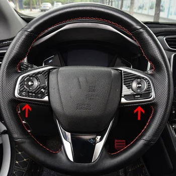 Pentru Honda CR-V CRV 2017 2018 ABS Fibra de Carbon Volan Buton autocolant Decorativ de Acoperire Tapiterie Auto styling accesorii 2 buc 179
