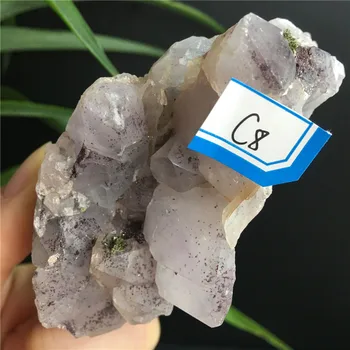 Super-Naturale, Șapte Și Verde, Turmalina Cuarț De Cristal Mineral Specimen Feng Shui 8830