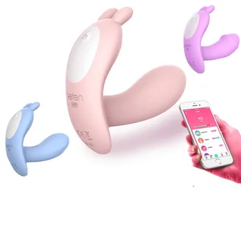 USB APLICAȚIE de Control Vibrator Vibrator Fluture Bluetooth Vibratoare Chilotei G-spot Clitorisul Stimulatorn Curea Pe Jucării Sexuale Pentru Femei 2229