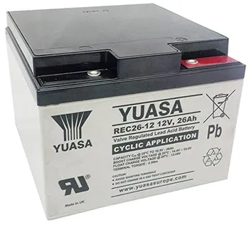 Yuasa REC26 - 12 Acumulator, deep cycle, cu Plumb de 12 V 26 Ah, plumb-acid Baterie reîncărcabilă baterie de 12 v, 12 v acumulator, baterie 18619