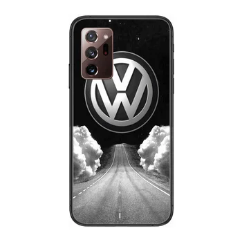 HD V-Volkswagen de Moda de Lux Telefon Caz capacul coca Pentru SamSung note20 10 9 8 4 pro plus negru prim moale bara de protectie Transparent