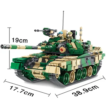 Al doilea Război mondial Armata T-90 Tanc principal de Luptă Asamblare Blocuri Jucarii 1773PCS Băiat de Studiu Cadou Jucărie Militare de Inserție Model