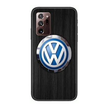 HD V-Volkswagen de Moda de Lux Telefon Caz capacul coca Pentru SamSung note20 10 9 8 4 pro plus negru prim moale bara de protectie Transparent