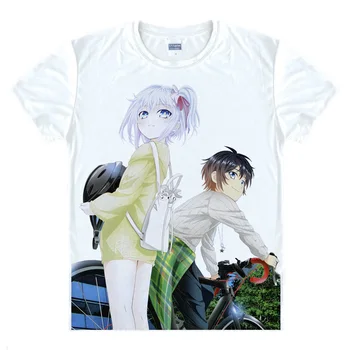 Japonia Anime Mana Vibratoare Tazuna și Koyori Drăguț T-Shirt Tee de Vara cu Maneci Scurte Topuri Unisex Cosplay Marimea S-XXL