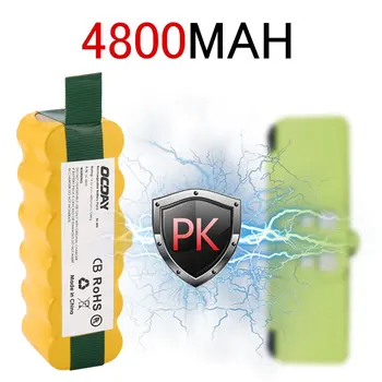 OCDAY 14.4 V 4800mAh Ni-MH Aspirator Baterie Reîncărcabilă Acumulator de schimb Potrivite pentru Irobot Roomba