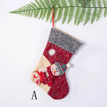 Ciorapi De Crăciun Mini Șosete Bomboane Mos Craciun Sac De Cadouri De Crăciun, Decorațiuni Pentru Bradul De #