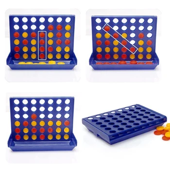 Conectați Galben/Rosu 4 Joc Clasic Master Pliabil Copii Copiii se aliniază Rând Bord Puzzle Jucarii si Cadouri Tabla de Joc 325*235*245mm
