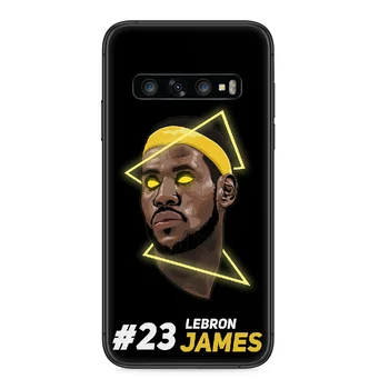 James Baschet LeBron Regele caz de Telefon Pentru Samsung Galaxy S 10 20 3 4 5 6 7 8 9 Plus E Lite Uitra negru hoesjes pictura coque