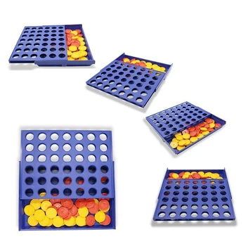 Conectați Galben/Rosu 4 Joc Clasic Master Pliabil Copii Copiii se aliniază Rând Bord Puzzle Jucarii si Cadouri Tabla de Joc 325*235*245mm